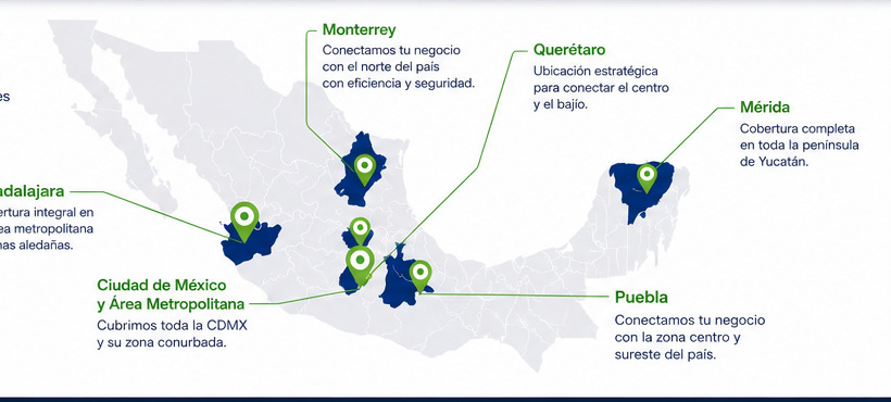 Mapa de cobertura Grupo LRM